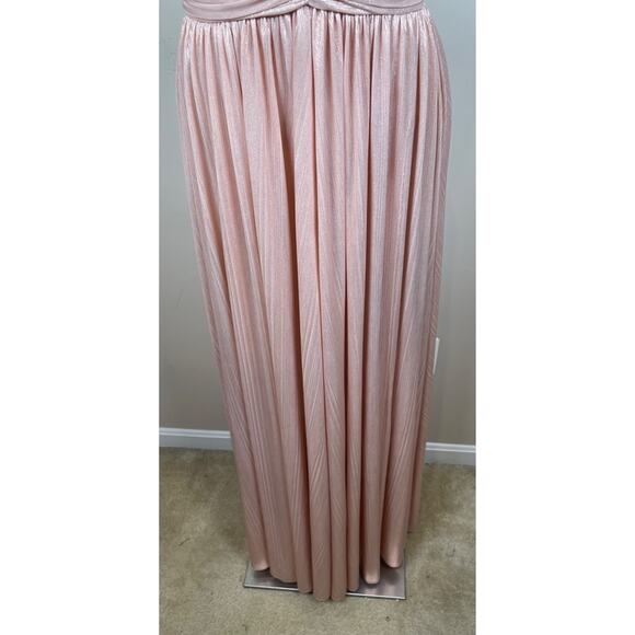 Retrofete Madeleine Strapless Ruched Pleated Plunging Bustier Maxi Dress Size M - Picture 6 of 10